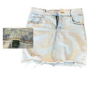 Wild Fable Light Wash Denim Mini Skirt